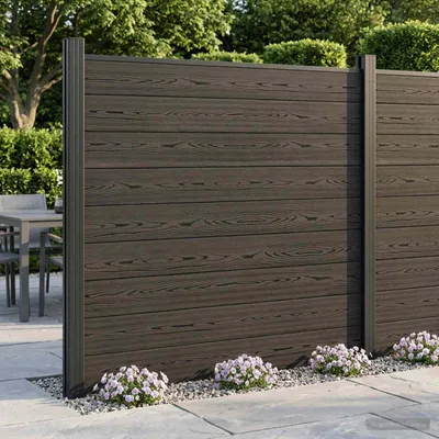 Zdjęcie produktu dla Maison Exclusive - zestaw 175 x 186 cm, wykonany z kompozytu WPC i aluminium, kolor czarny