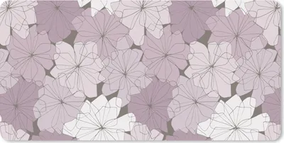 Produktbild von MuchoWow® Mauspad Mousepad Muster - Blumen - Minimalismus 60x30 cm - Mousepads - Maus Mat - Pad - Mausunterlage - Nachhaltig