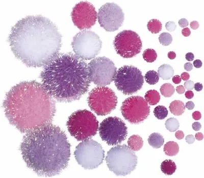 Produktbild von Rayher Hobby GmbH Metallic-Pompons Rosatöne Rosatöne