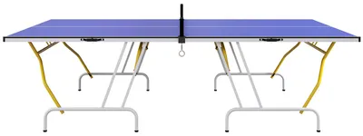 Productafbeelding van SPORTNOW Tafeltennistafel met tafeltennisnet, 2 rackets en 3 ballen, inklapbaar