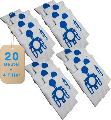 Produktbild von 20 Premium Staubsaugerbeutel kompatibel für Eco Silence S 8390, S 8790