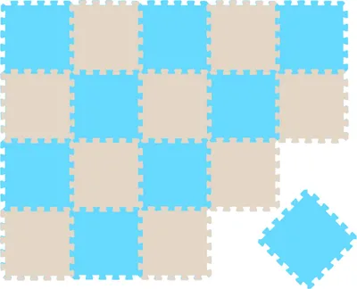 Zdjęcie produktu dla 18-elementowa mata do układania puzzli dla dzieci od zera - mata do raczkowania 30x30