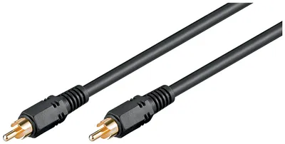 Obrázek produktu pro goobay koaxiální digitální audio kabel RCA S/PDIF s dvojitým stíněním pozlacený černý 15 m