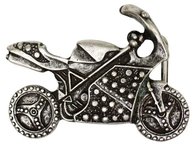 Produktbild von FRONHOFER Gürtelschnalle Motorrad für 4 cm Wechselriemen, altsilber