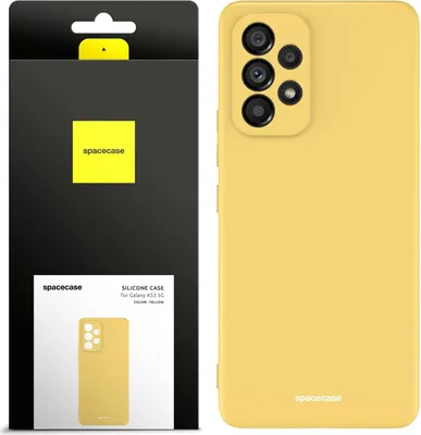 Image de Coque en silicone SPACECASE Coque en silicone pour Galaxy A53 5G Jaune