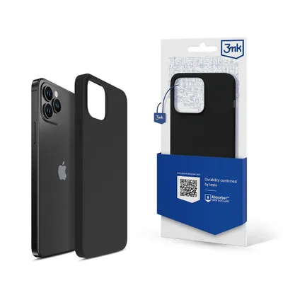 Produktbild von 3mk Schutzhülle Silicone Case Cover für Apple iPhone 12 Pro Max schwarz backcover