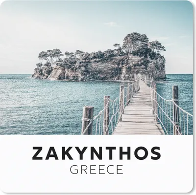 Produktbild von MuchoWow® Mauspad Mousepad Griechenland - Zakynthos - Meer 30x30 cm - Mousepads - Maus Mat - Pad - Mausunterlage - Gaming