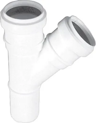 Obrázok produktu pre Vnútorný T-kus D40/40X45° biely PP