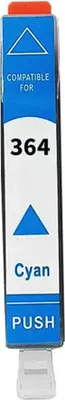 Produktbild von Boxstuff Tinte passend für HP364C (CB323E) Cyan