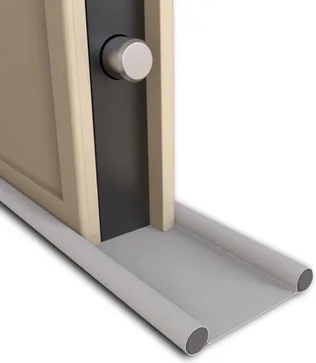 Image de Butée de porte économe en énergie - pour portes de sécurité - gris