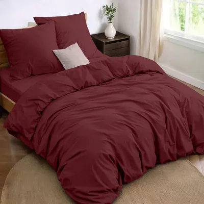 Image de TRANKIELO® - Ensemble de literie 240x220 cm + Drap housse 140x190 cm - Microfibre - Oeko-Tex - 4 pièces