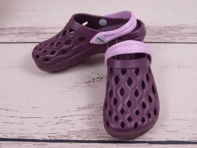 Produktbild von Damen Camminare Gummipantoffeln Strandschuhe lila