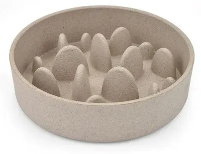 Zdjęcie produktu dla Miska bambusowa, Slow, beżowa, 800 ml, ø17,5 x 17,5 x 5 cm