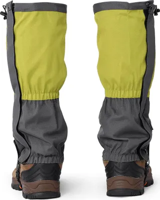 Image de 1 paire de chaussures imperméables pour l'escalade en plein air, la randonnée, les guêtres, les bottes et la couverture verte