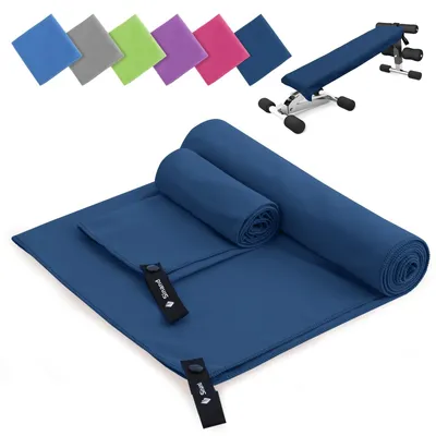 Produktbild von Mikrofaser-Handtuchset (2 Stück) für Sport und Fitness