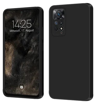 Produktbild von Hülle für Xiaomi Redmi Note 11 Pro Case Cover Bumper Smartphone Softgrip Schutzhülle Farbe: Schwarz