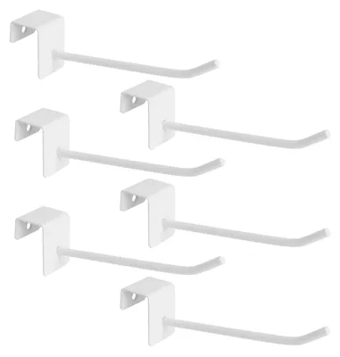 Türhaken, weiß, 6 Stück, ohne Bohren, für Fenster und Türen