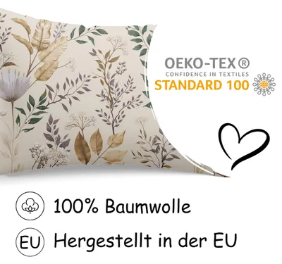 Produktbild von KopfKissenbezug 50x80 cm PinkZebra 100% Baumwolle Reißverschluss