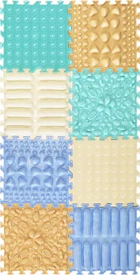Image de Tapis sensoriel Tapis de sol pour bébé Tapis de massage pour tout-petit Jouets Montessori Tapis sensoriel pédagogique