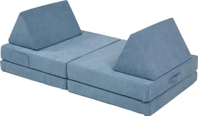 Zdjęcie produktu dla Sofa do zabawy dla dzieci "Norhulta" 5-częściowa pianka 120 x 66 x 46 cm Sznurek Niebieski