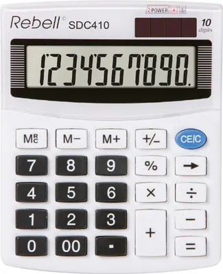 Immagine prodotto di Rebell SDC 410 calcolatrice Desktop Calcolatrice di base Bianco