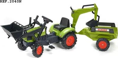Produktbild von Falk Šliapací traktor 2040N Claas Arion 410 s nakladačom, rýpadlom a vlečkou