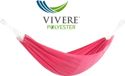 Produktbild von VIVERE Brazilianische Hängematte aus Polyester 370x140 cm – 200 kg Belastung - Helltürkis