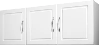 Immagine prodotto di Armadio pensile - Pensile da cucina a 3 ante - Due livelli - Ripiano regolabile - Per cucina, bagno, lavanderia - Dimensioni 31,6 x 137,2 x 51,6 cm - Bianco