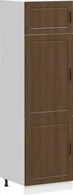 Image de vidaXL Armoire de cuisine Porto brun imitation chêne Matériau dérivé du bois