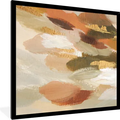 Produktbild von MuchoWow® Gerahmtes Poster Farbe - Grün - Rot 40x40 cm - Poster mit Schwarzem Bilderrahmen Wandposter Rahmen Foto Bilder - Mit Rahmen - Wanddekoration Schlafzimmer