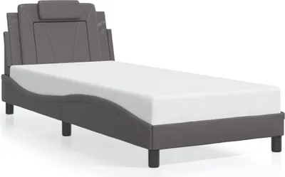Obrázek produktu pro vidaXL "Viana" rám postele bez matrace šedý 90x200 cm Imitace kůže