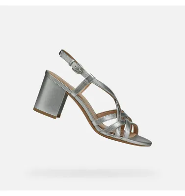 Produktbild von Geox Silberne Damensandalen Virnilisa 65 S 36