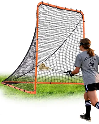Zdjęcie produktu dla Bramka do lacrosse VEVOR, siatka do lacrosse 6' x 6', składany przenośny sprzęt do treningu lacrosse na podwórku, siatka treningowa ze stalową ramą, szybka i łatwa w montażu bramka do lacrosse, idealna do treningu