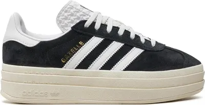 Produktbild von Adidas Gazelle Bold Frauen Schnürung Wildleder Plattform Turnschuhe Schwarz Weiß – undefined / Schwarz-Weiss