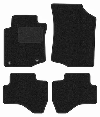 Productafbeelding van Velours automatten voor Peugeot 107 2005-2014 (hatchback) – 4-delig, antraciet, op maat – Wielganizator ANTHRA