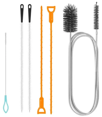 Rohrreinigungsset, 6-tlg., flexibel, für Küche & Dusche