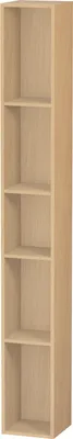 Image de Duravit L-Cube Élément d'étagère vertical, 5 compartiments, 180x180x1400mm, LC120603030