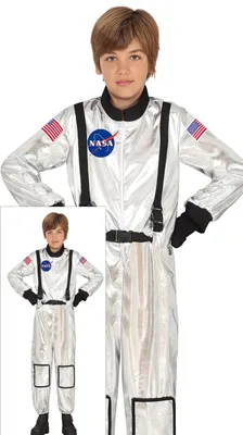 Immagine prodotto di Guirca Costume da astronauta della Nasa per bambini 5-6 anni 5-6 anni