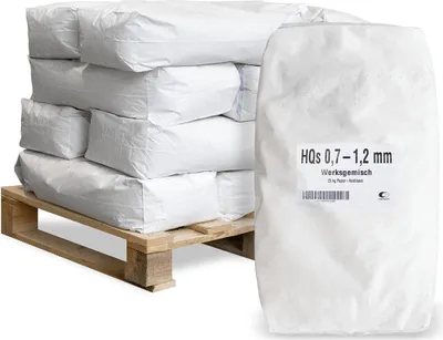 Produktbild von Galamio Quarzsand 0,7 - 1,2 mm 25kg x 12 Sack 300kg Palette