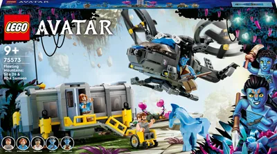 Produktbild von LEGO 75573 Avatar Schwebende Berge: Site 26 und RDA Samson, baubares Helikopter-Spielzeug für Kinder mit Schreckenspferd-Tierfigur und 5 Minifiguren