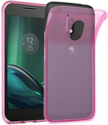 Produktbild von Cadorabo Hülle für Motorola MOTO G4 PLAY Schutz Hülle in Pink Schutzhülle TPU Silikon Cover Etui Case
