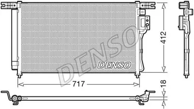 Produktbild von DENSO DCN41008 Kondensator Klimaanlage Klimakondensator für HYUNDAI SANTA FÉ II (CM) +Trockner