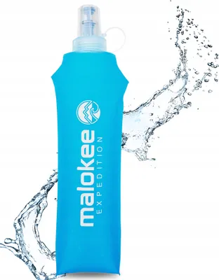 Produktbild von Softflasche Soft Flask 500 ml blau flexibel Sport zum Laufen