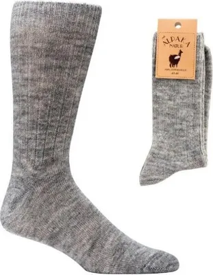 Produktbild von Wowerat Alpakasocken Wollsocken 100% Wolle Beige Gr. 43-46 2 Paar