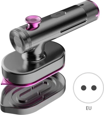 Produktbild von Tragbares Dampfbuegeleisen fuer Kleidung, 40 W, 90 Grad faltbar, 60 ml Wassertank, 20 Sekunden schnelles Aufheizen, unterstuetzt trockenes und nasses Buegeln fuer Zuhause, Reisen, College