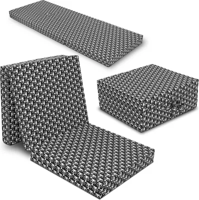 Obrázek produktu pro Skládací matrace CloudComfort Basic 70 x 195 cm se vzorem kočky, výška 10 cm