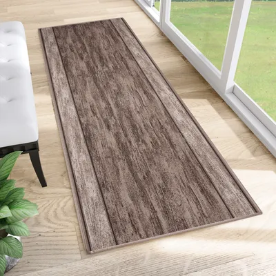 Obrázek produktu pro Koberec v metráži do chodby, obývacího pokoje a ložnice, s krátkým vlasem, moderní design, protiskluzový, šedý, 67 x 940