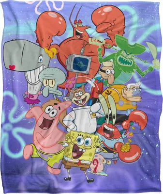 Produktbild von SpongeBob SquarePants - Figuren Decke, Seidig, Supersoft TV24084 (Einheitsgröße) (Bunt)