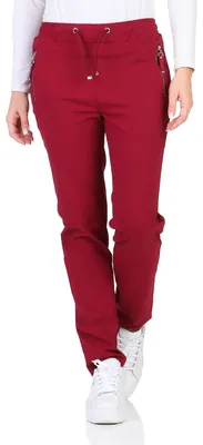 Produktbild von Chinohose mit Kordelzug Kurzgröße 19 bis 27 für Damen Hose Stretch Schlupfhose