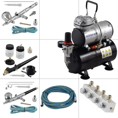 Produktbild von Agora-Tec® Airbrush Komplett-Set PROFI XIII.13